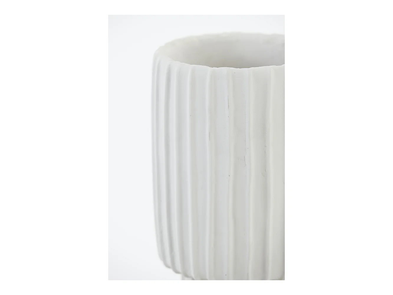 Vase MAJA - Ø17,5x40cm - Weiß