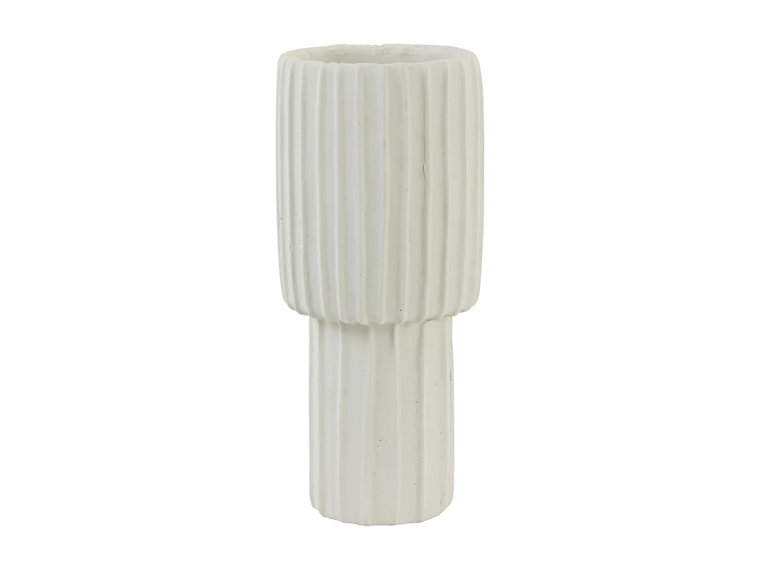 Vase MAJA - Ø17,5x40cm - Blanc