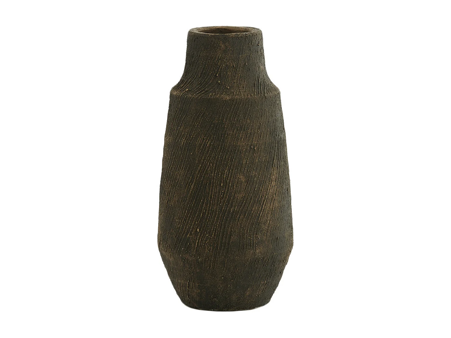 Vase KIDIRA - Ø18,5x38cm - Marron