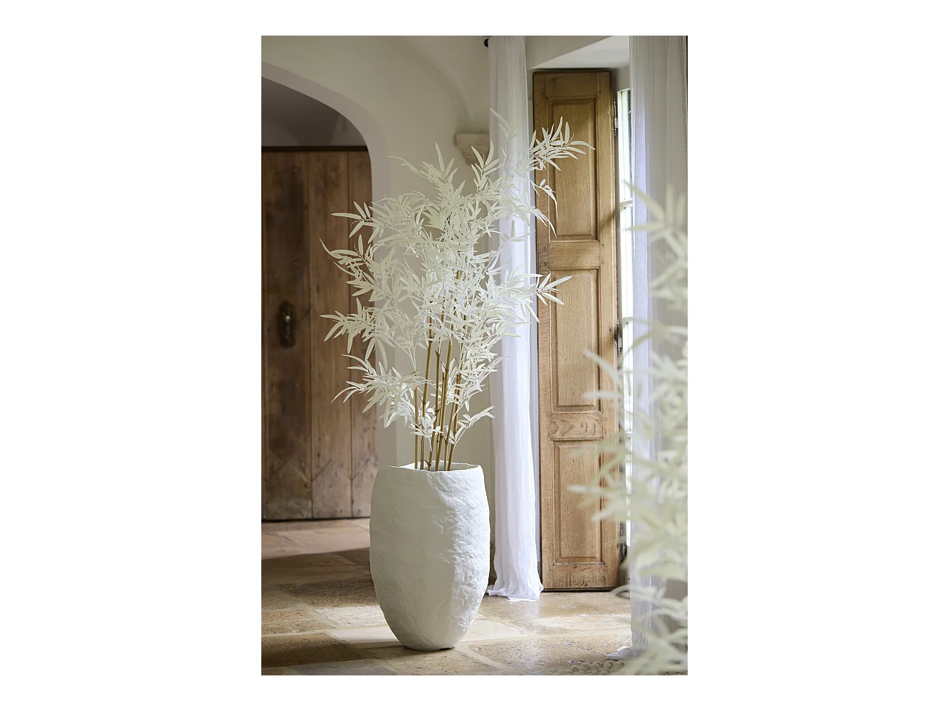 Vase TINGRI - Ø39x58cm - Blanc