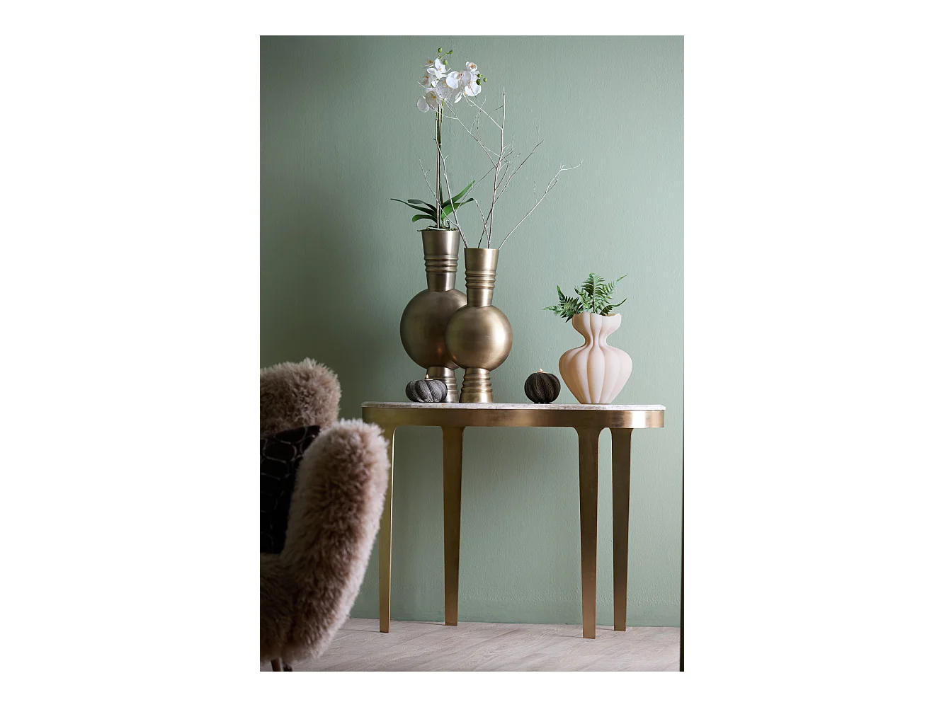 Vase KAVANSI - Ø21x60cm - Bronze