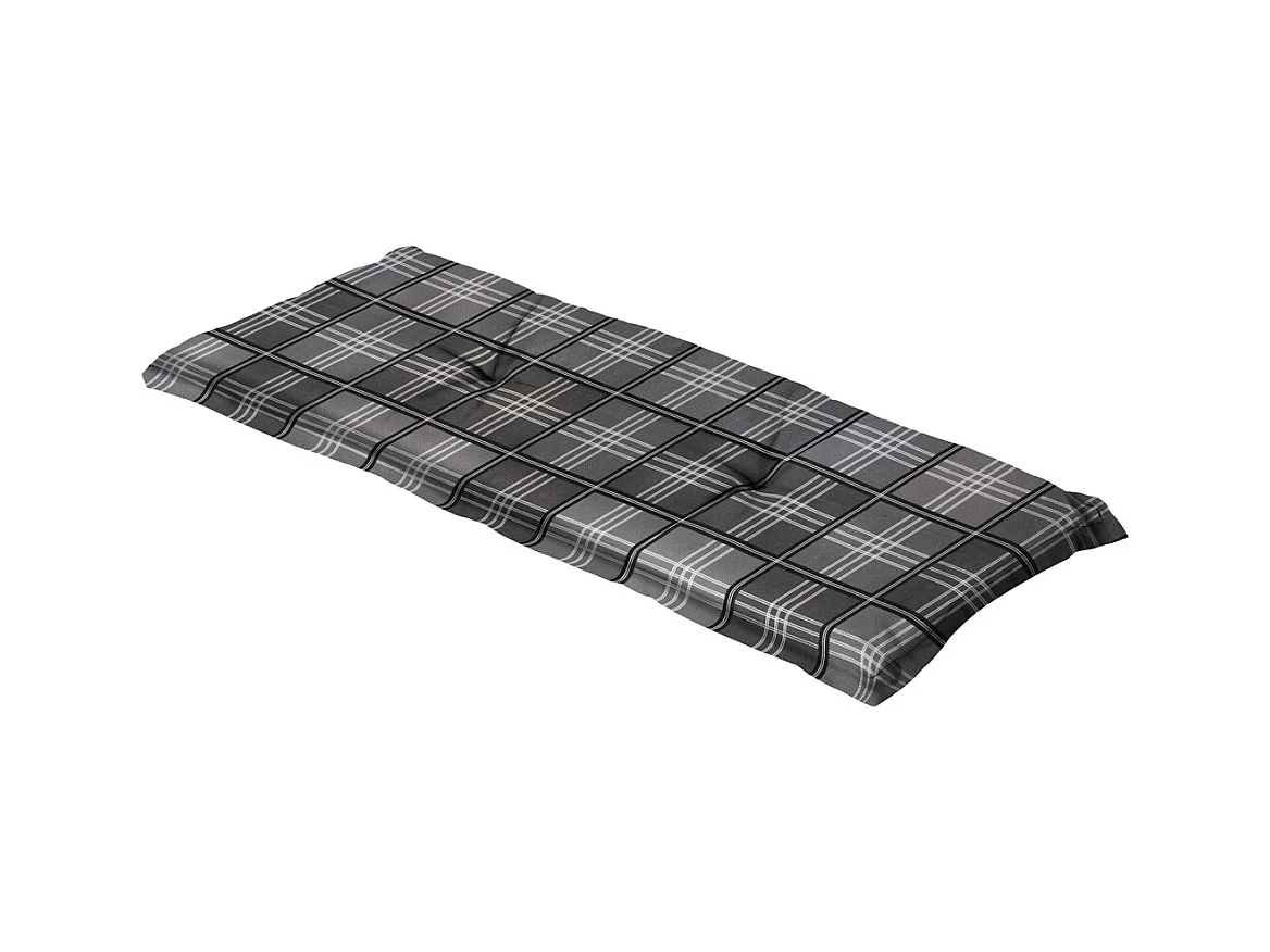 Cojín de sofá gris parcheado - Aprox. 120x48 cm