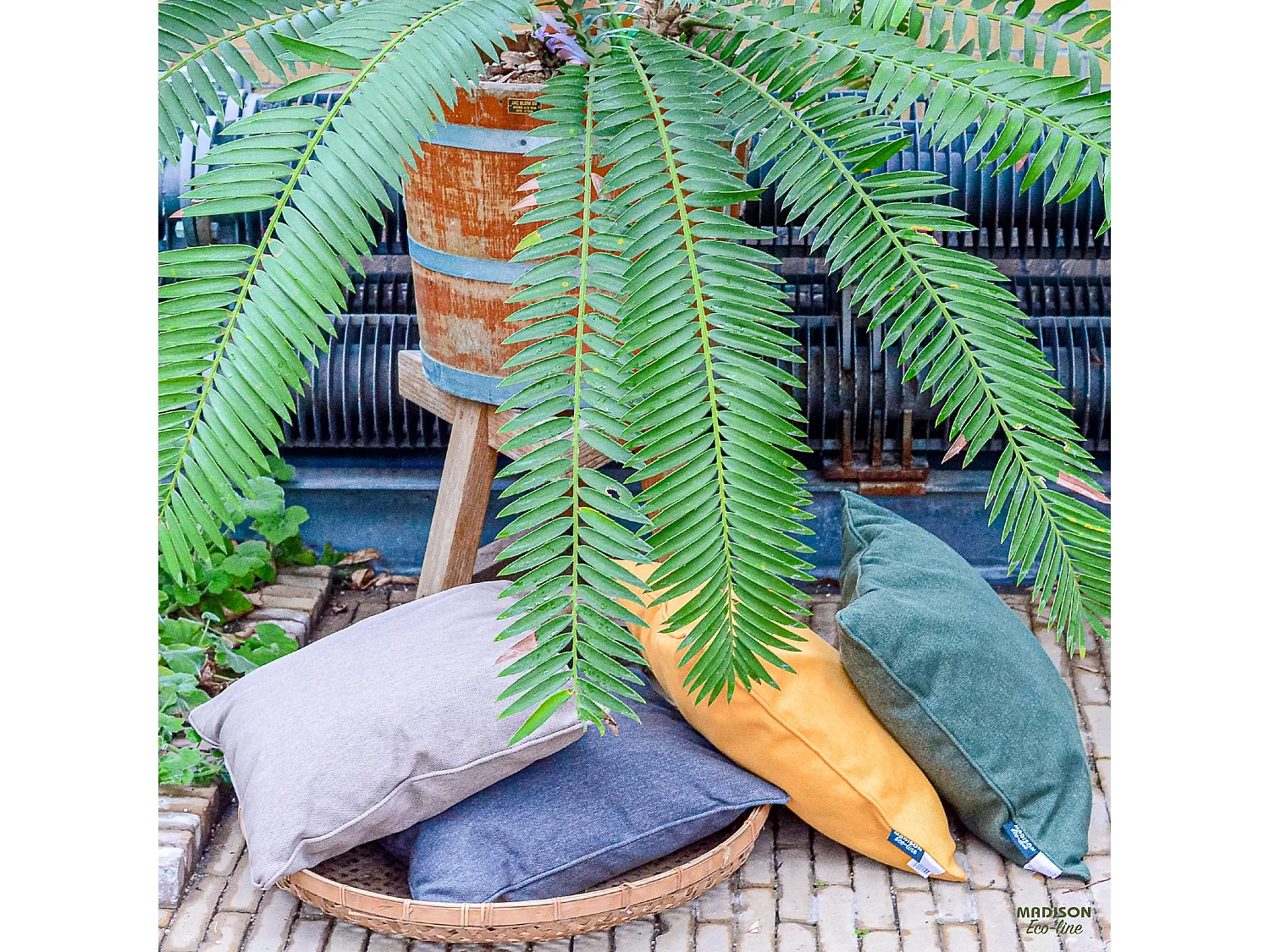 Coussin de canapé Toile dorée éco+ - Env. 110x48 cm