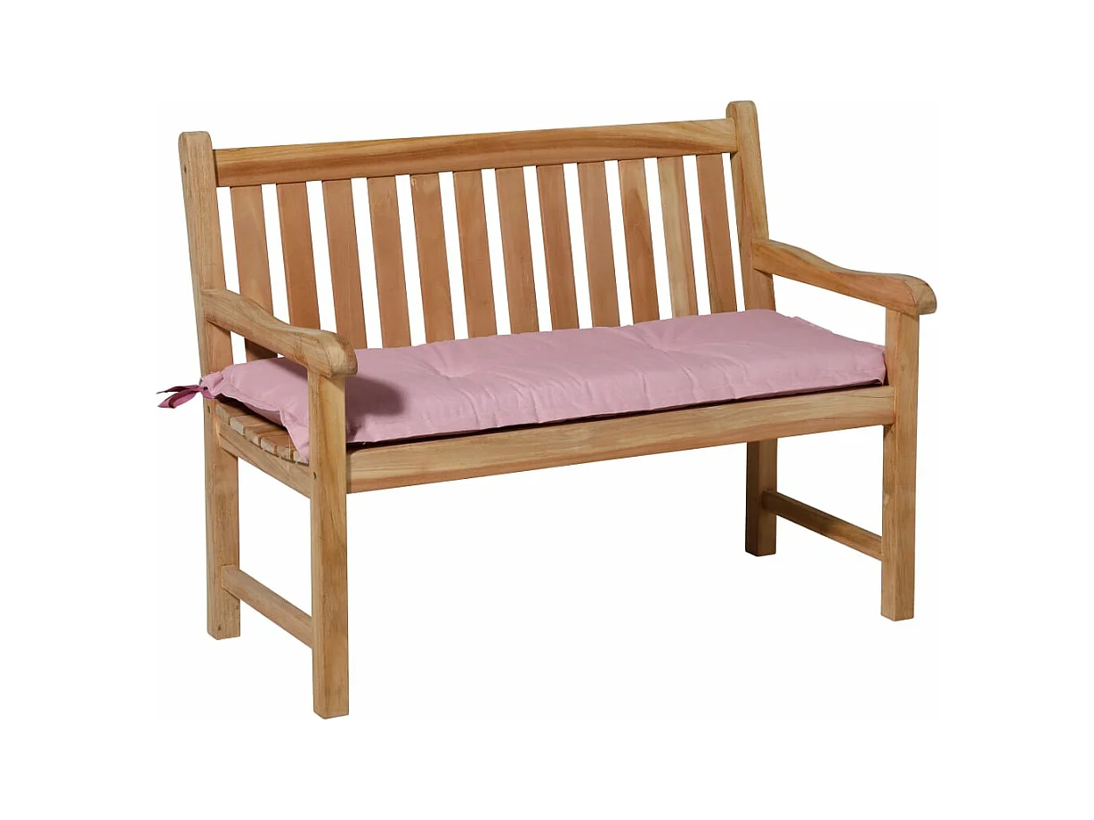 Coussin de canapé Panama rose tendre - Env. 120x48 cm