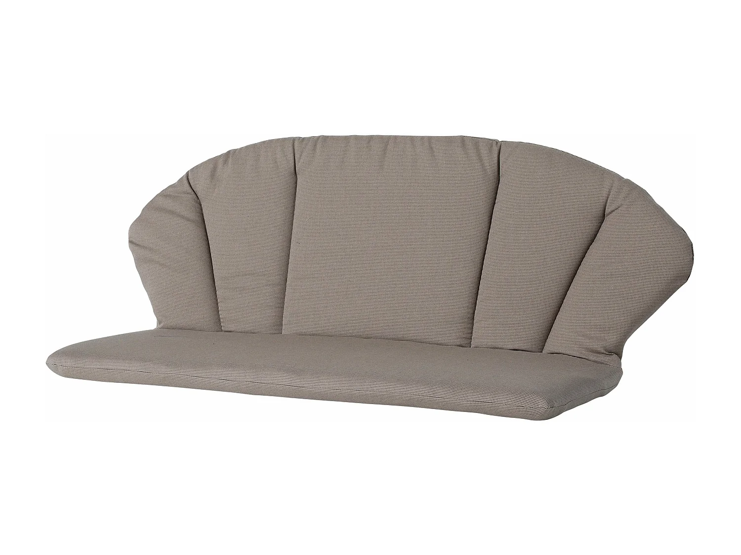 Coussin de canapé Elegance Rib foie - Env. 105x95 cm
