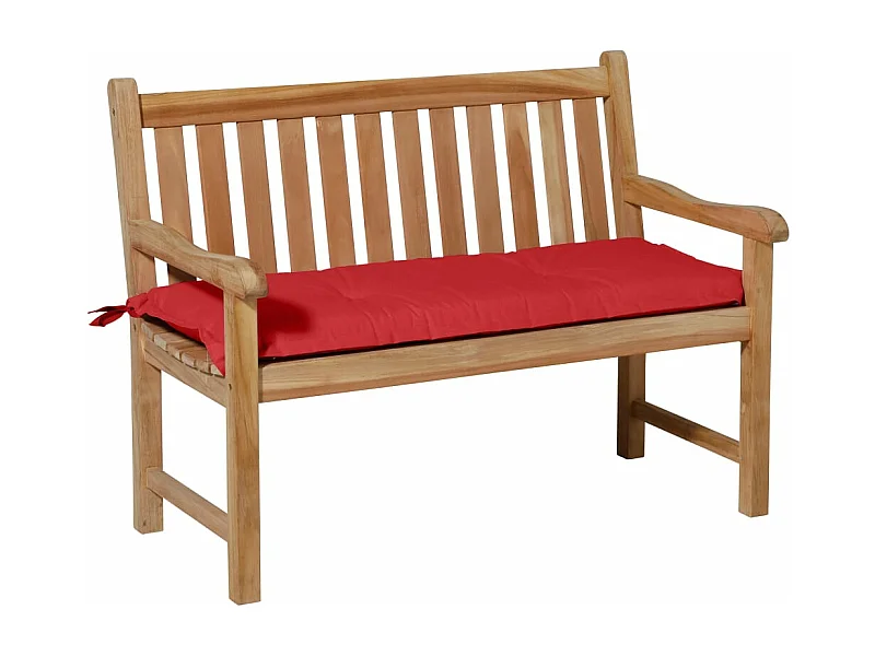 Bankkussen Panama brick red - Ca. 120x48 cm