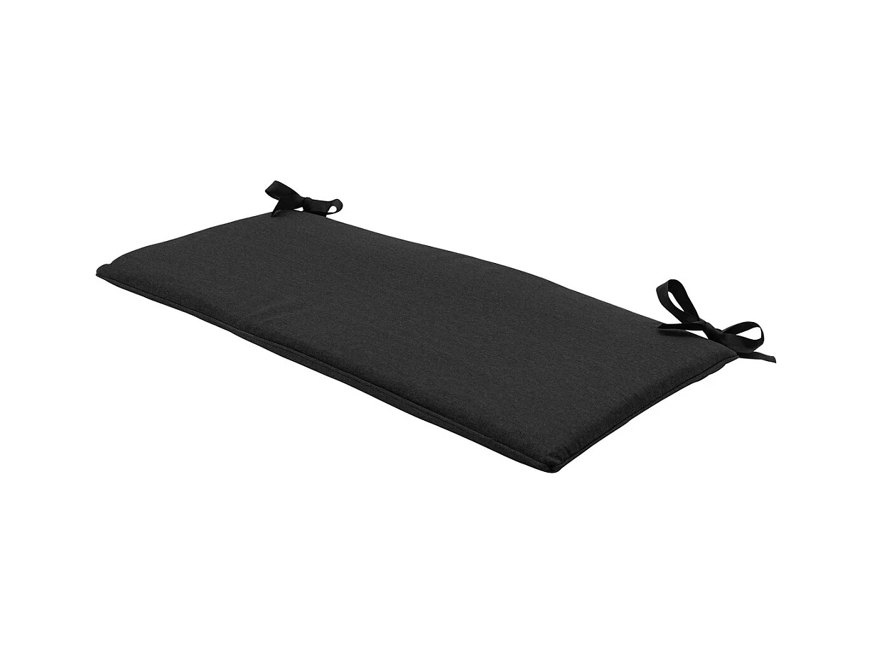 Coussin de banc en toile noire éco+ - Env. 170x48 cm