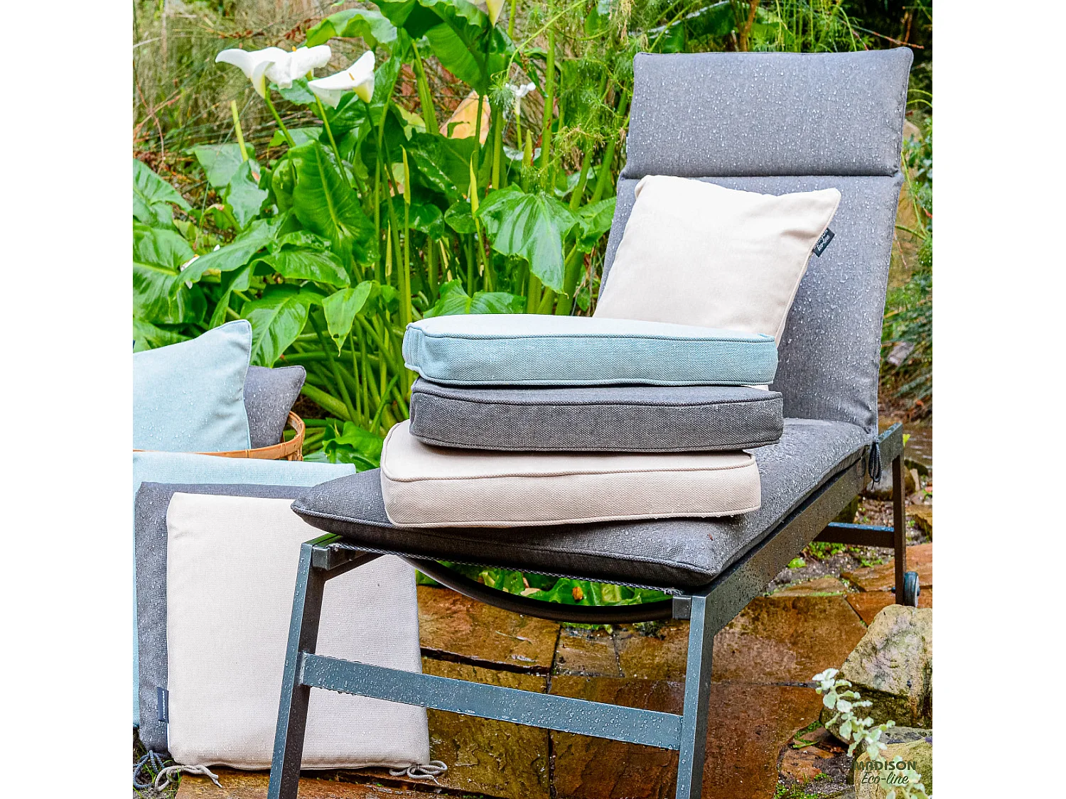 Sofakissen Silber Canvas eco+ - Ca. 110x48 cm