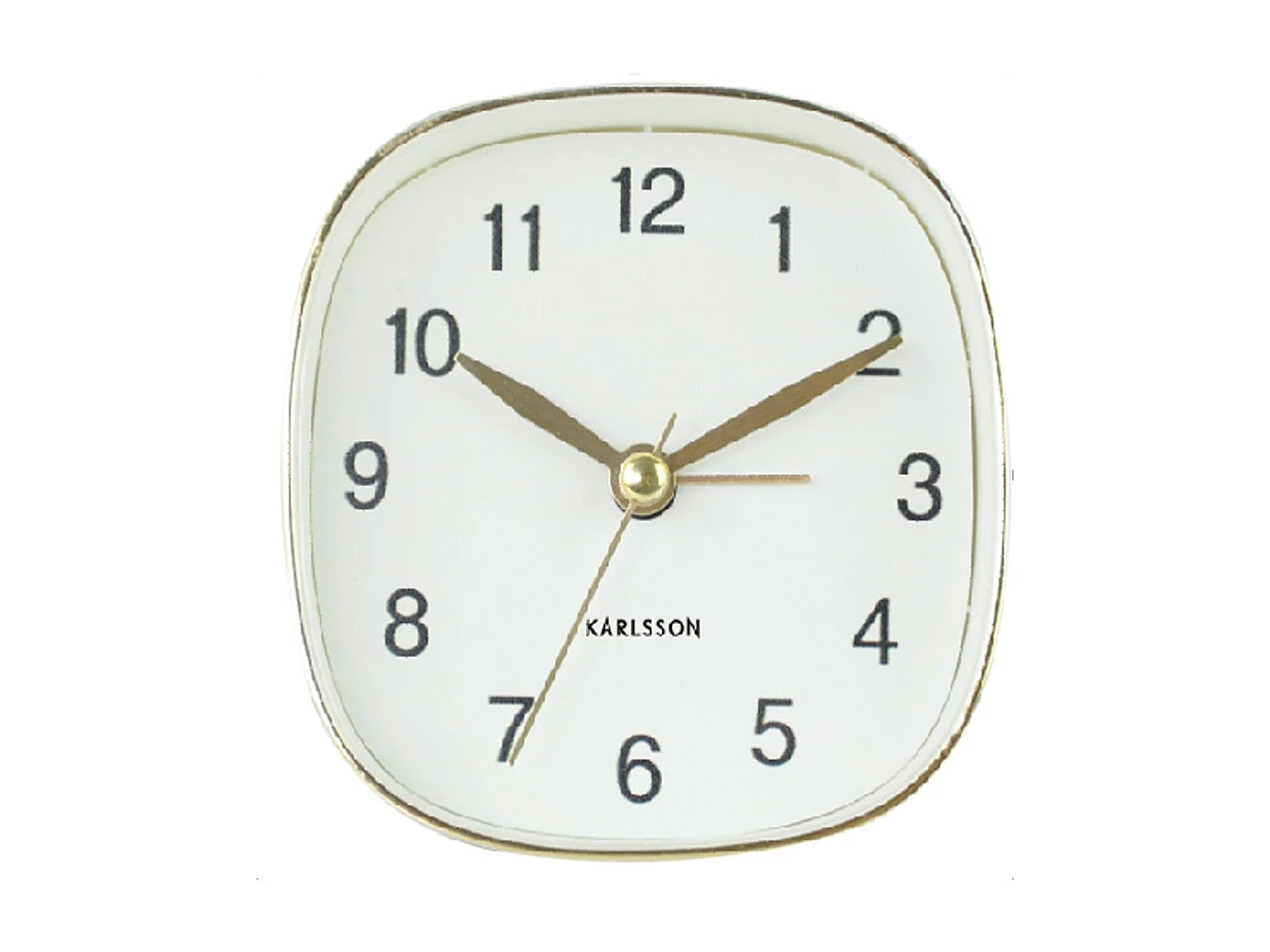 Wekker Travel Vierkant - Wit