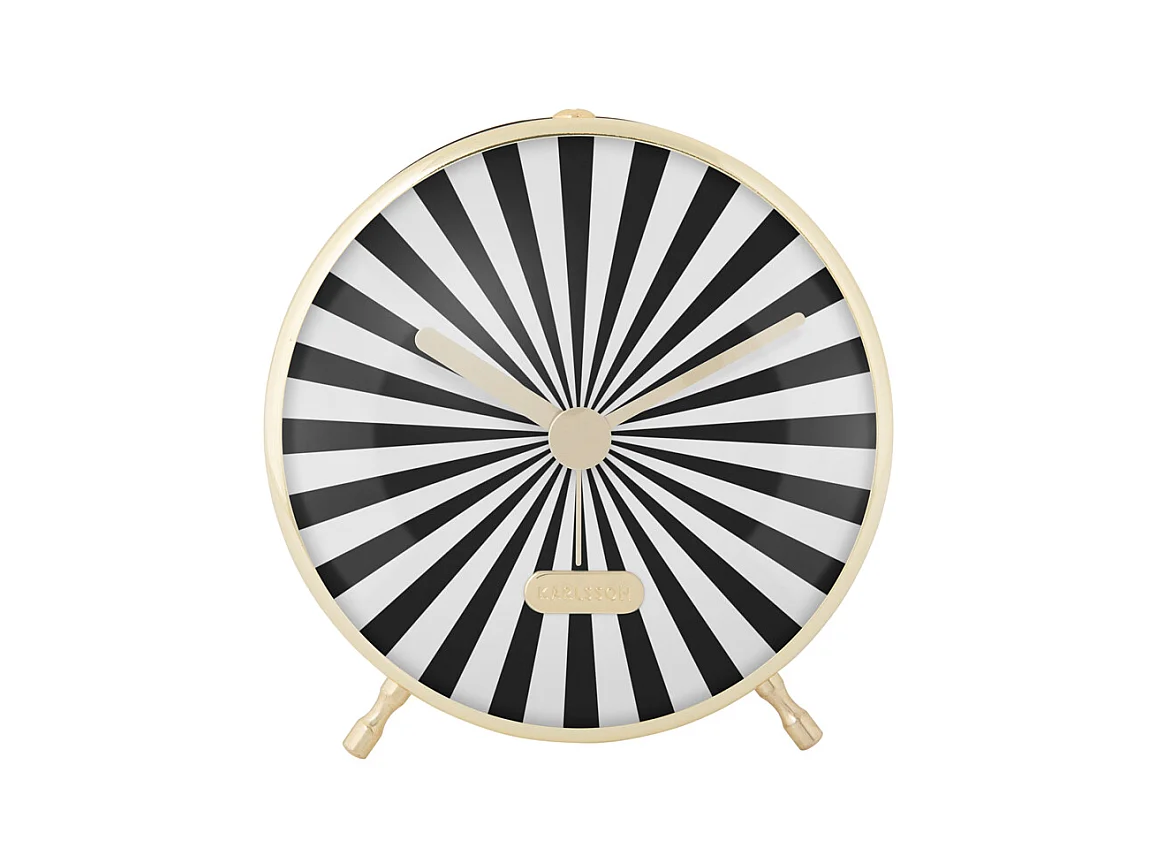 Réveil Candy Swirl - Noir et blanc