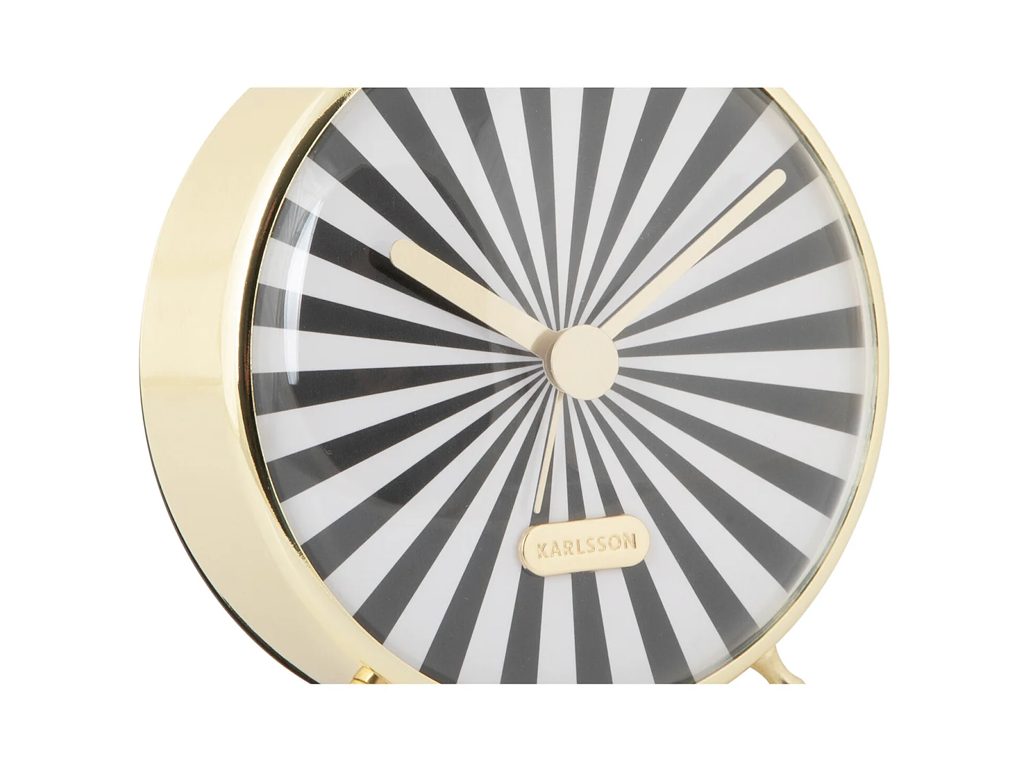 Réveil Candy Swirl - Noir et blanc