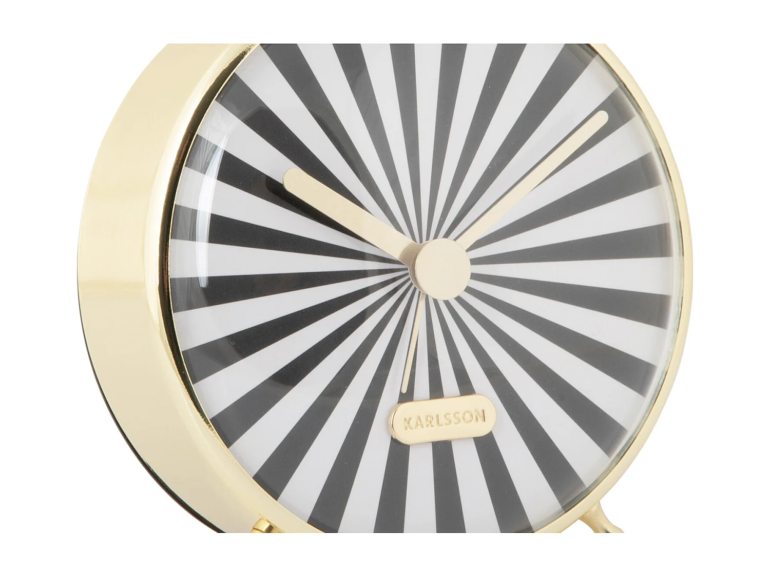 Réveil Candy Swirl - Noir et blanc