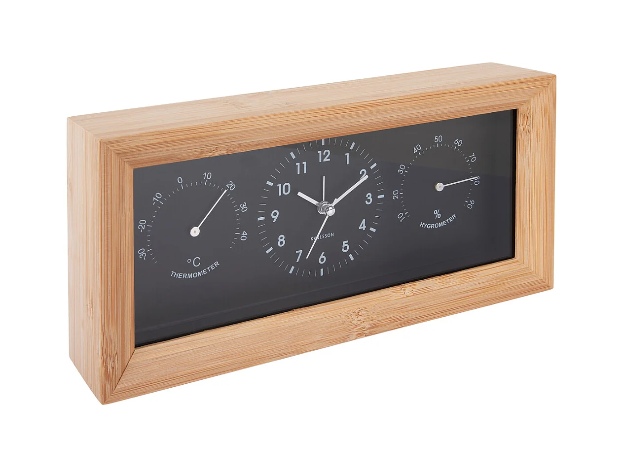 Neat Rechteckiger Wecker - Schwarz