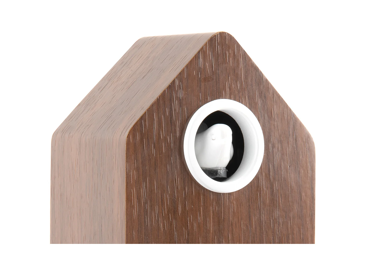Wekker Cuckoo LED - Dark wood veneer