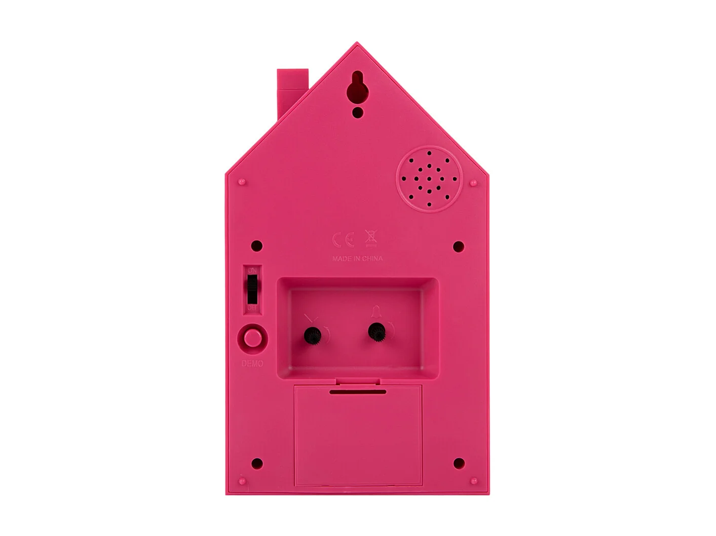 Wekker Modern Cuckoo - Helderroze