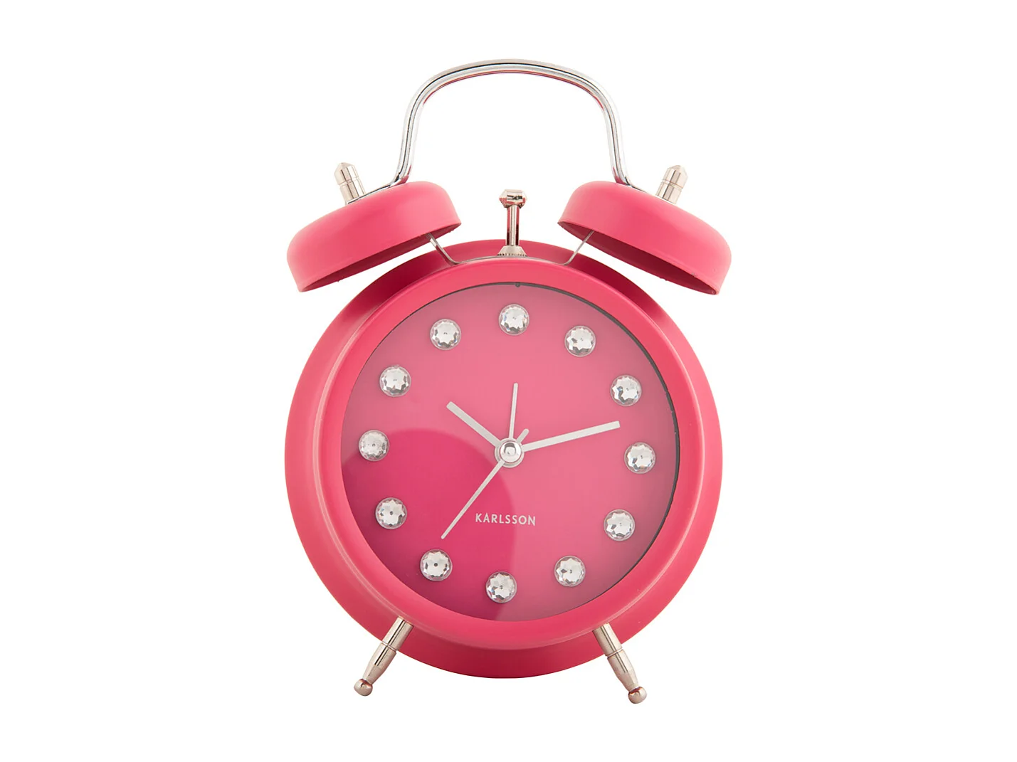 Réveil Glam Diamonds - Rose foncé