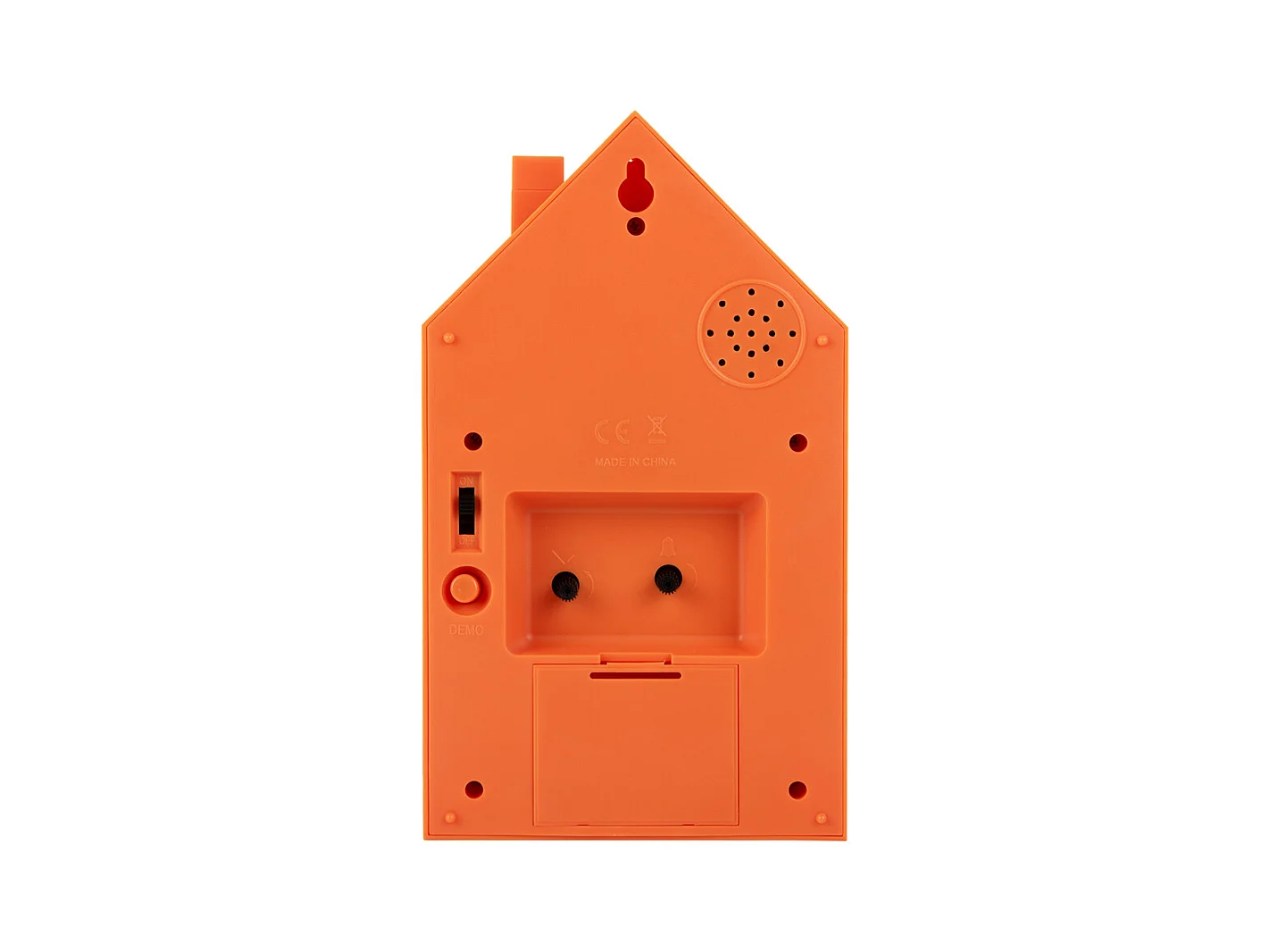 Réveil Coucou Moderne - Orange Vif