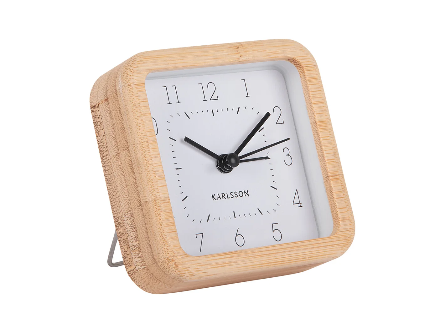 Réveil carré soigné - Blanc