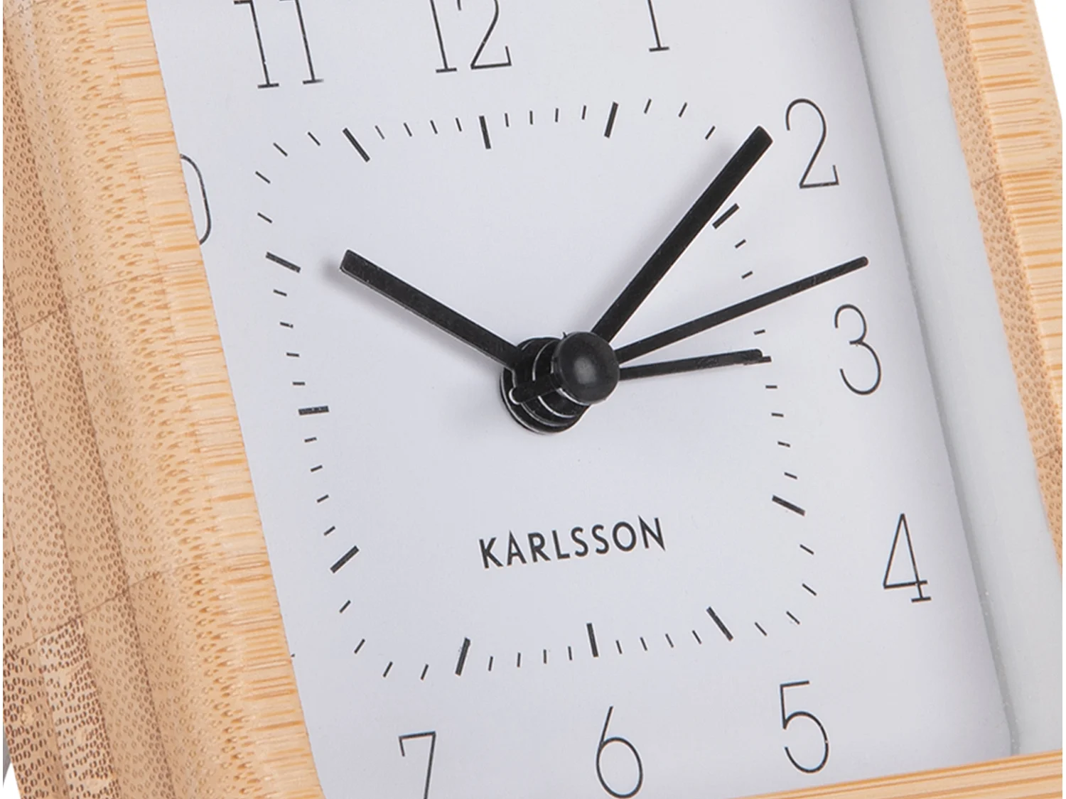 Réveil carré soigné - Blanc