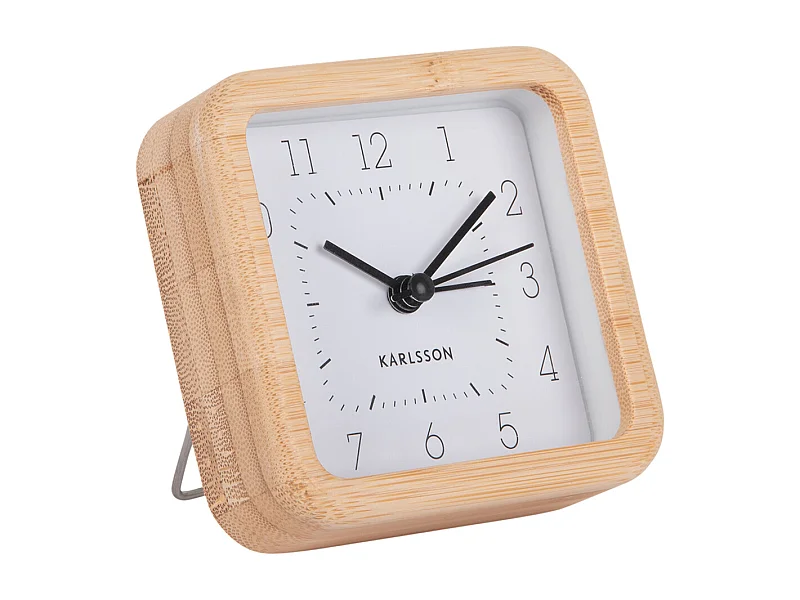 Wekker Neat Vierkant - Wit