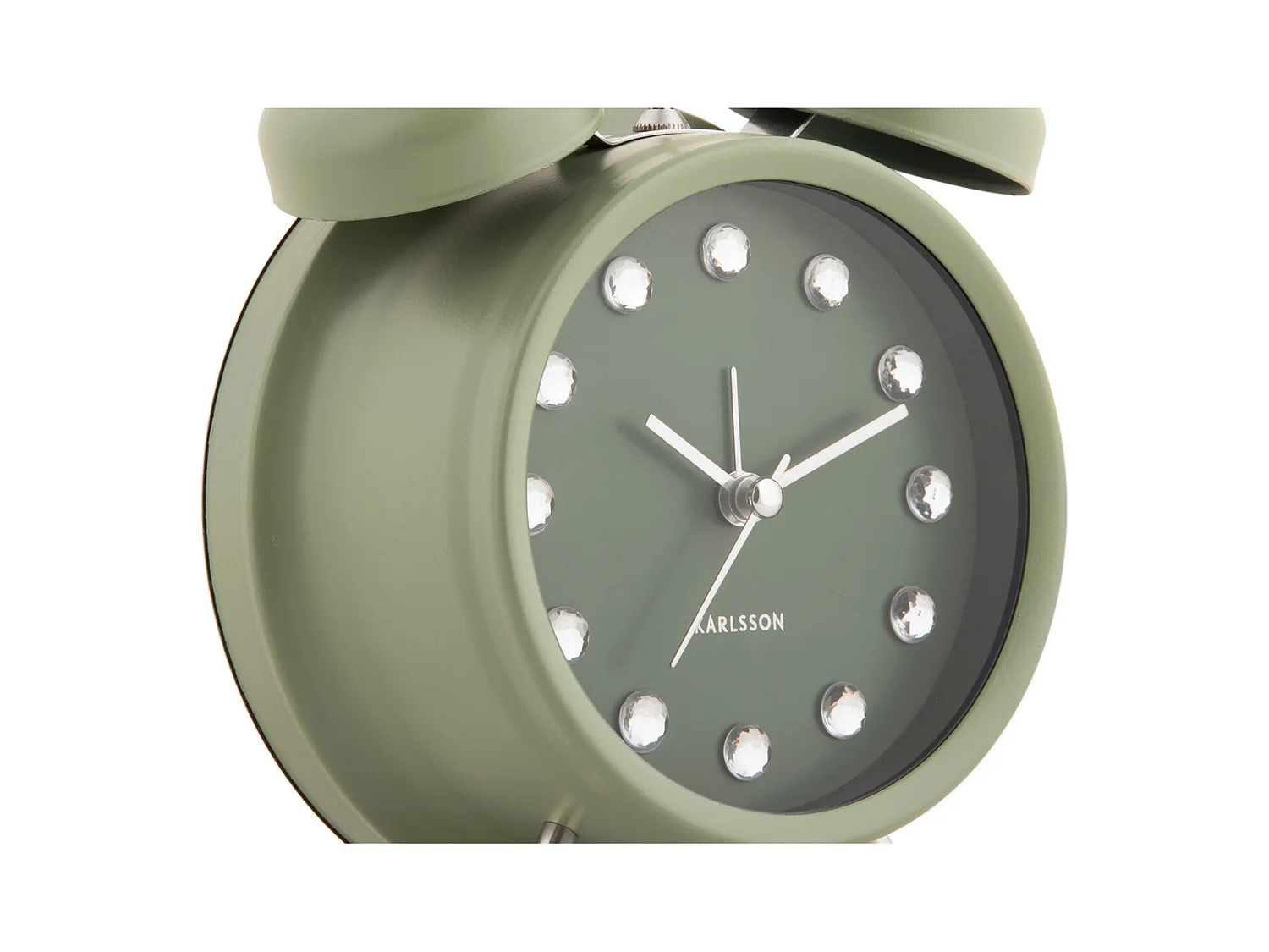 Réveil Glam Diamonds - Vert jungle