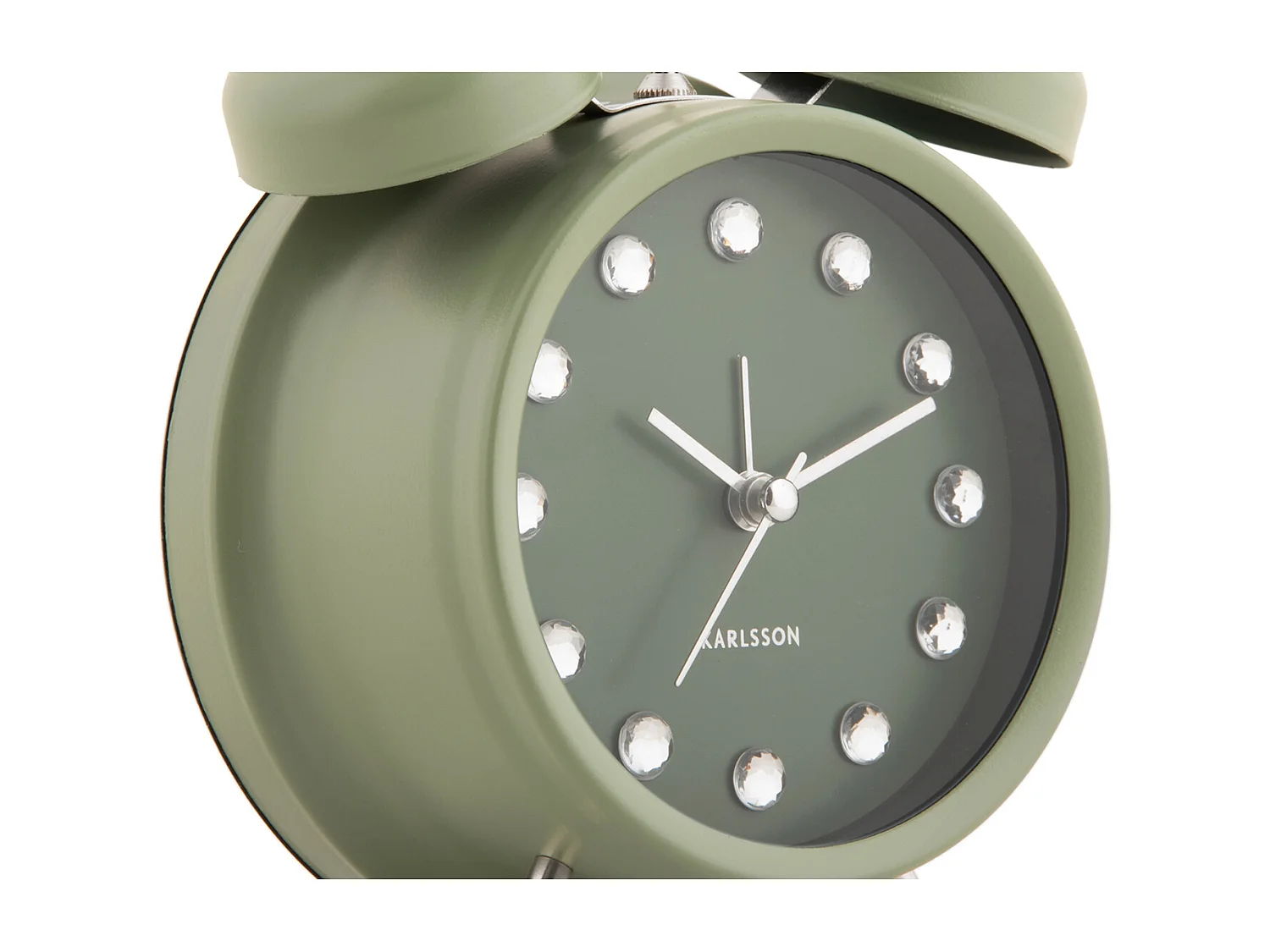 Réveil Glam Diamonds - Vert jungle