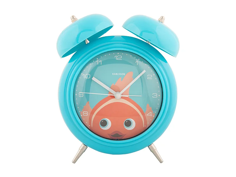 Réveil Peekaboo Goldfish - Bleu clair