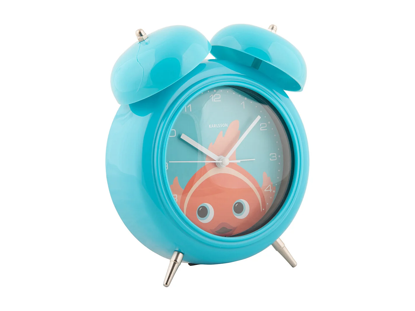 Wekker Peekaboo Goldfish - Lichtblauw