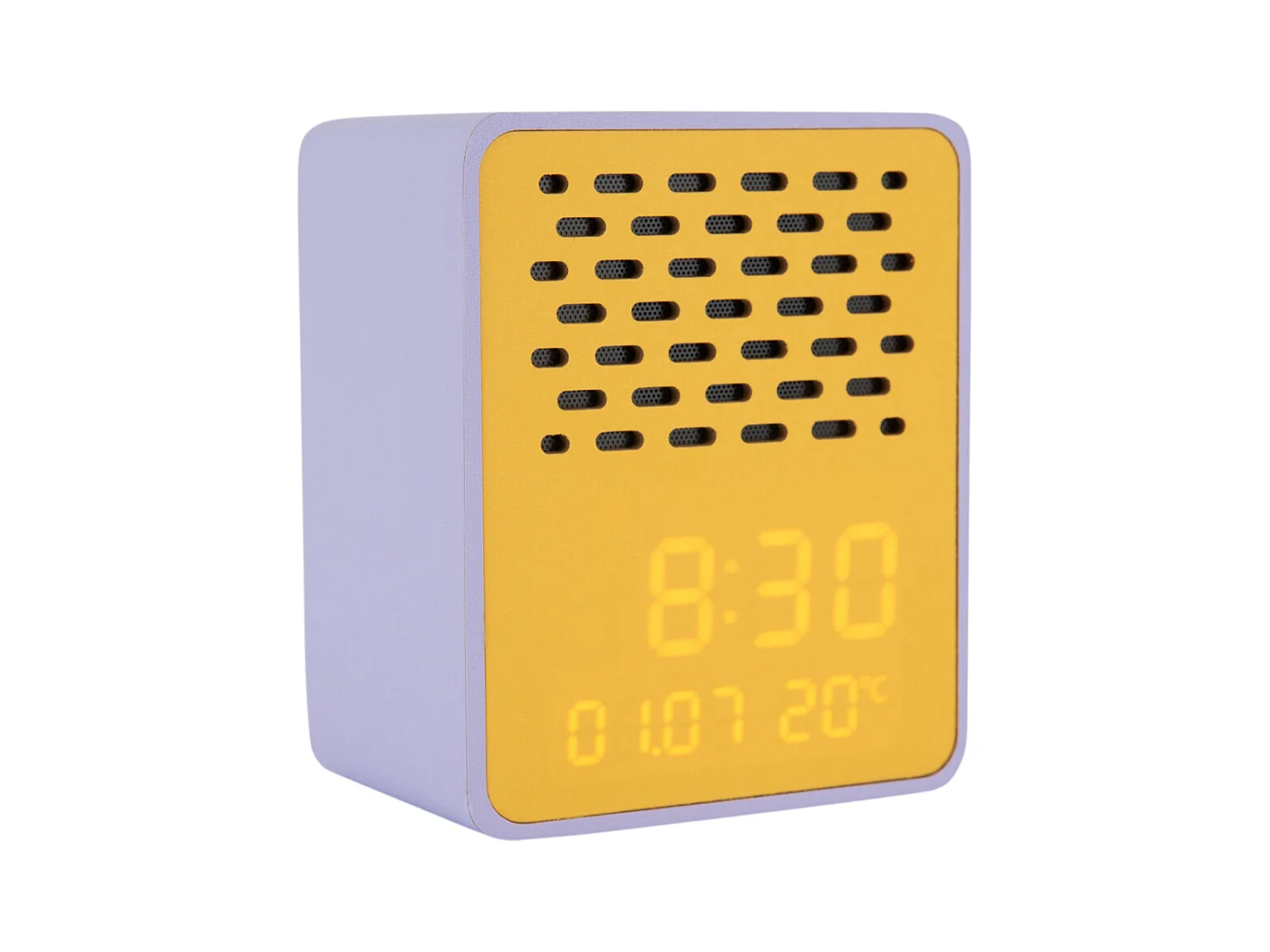 Réveil Funky Vibes Bluetooth Speaker - Violet et jaune