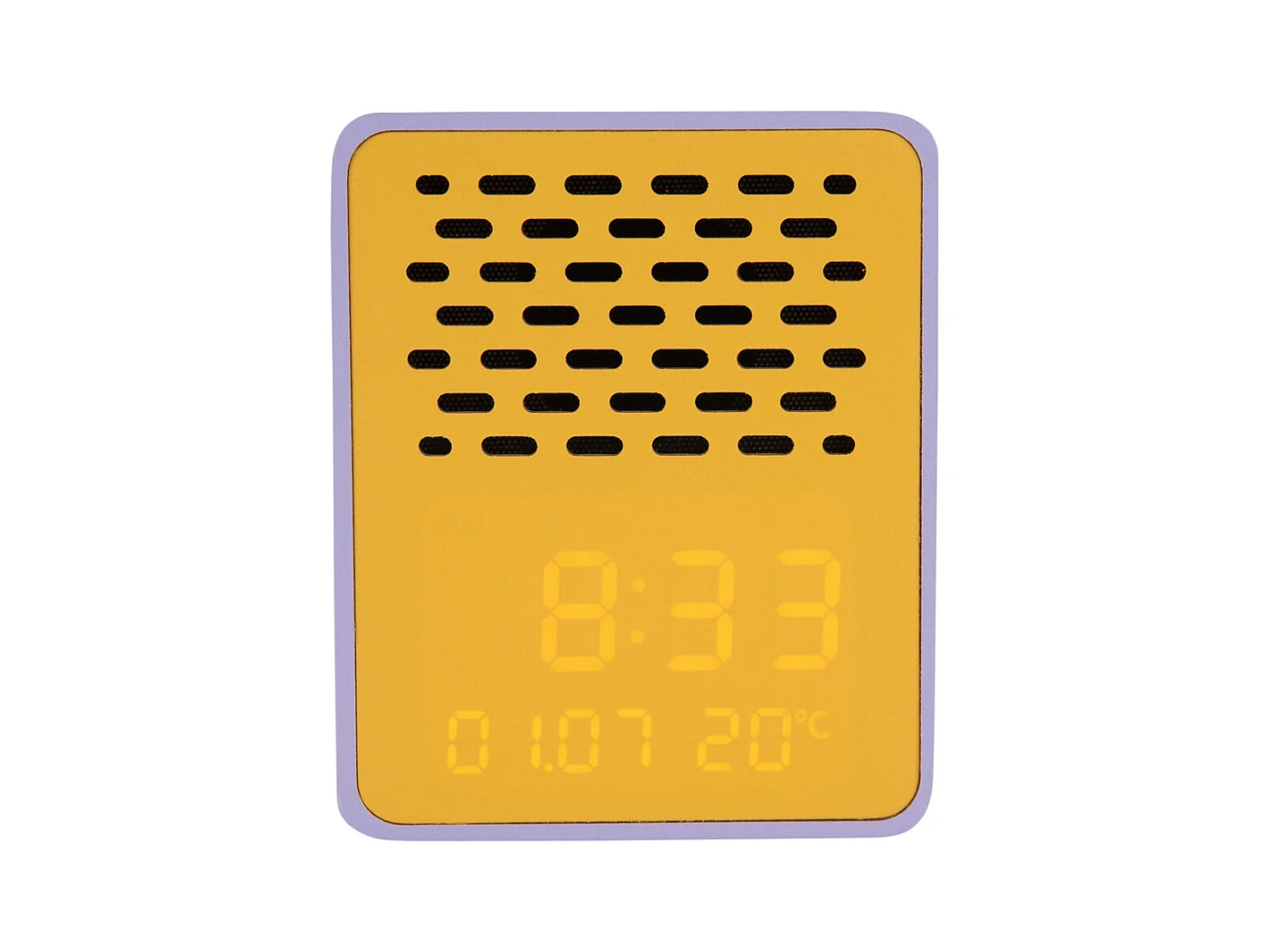 Réveil Funky Vibes Bluetooth Speaker - Violet et jaune