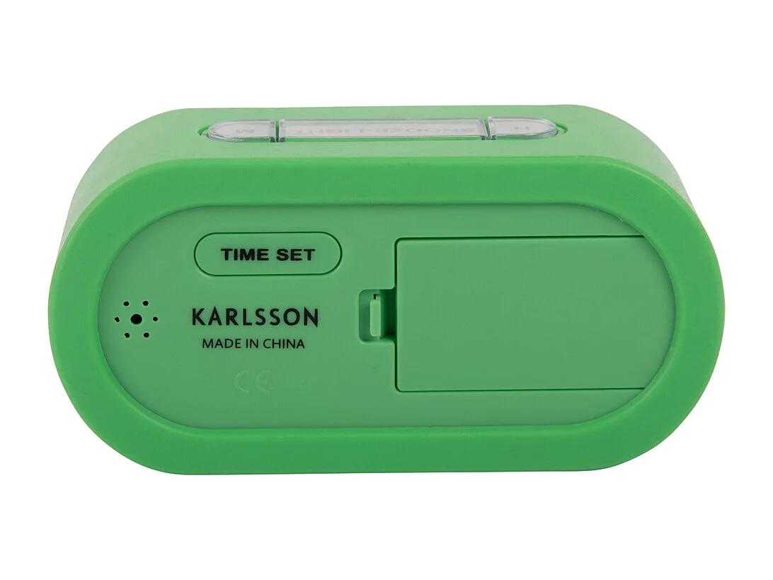 Réveil en gomme - Vert vif