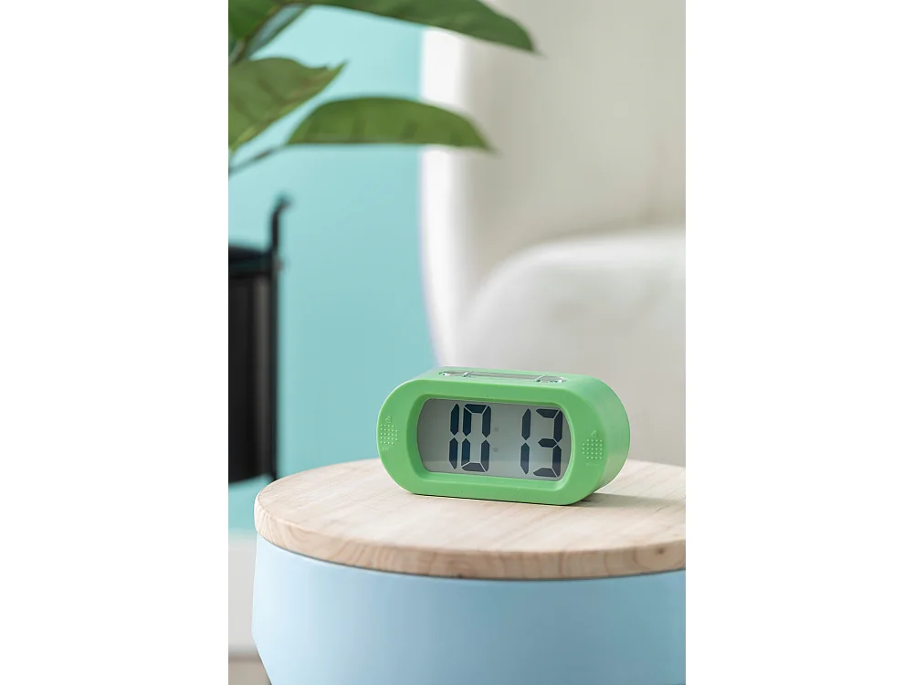 Réveil en gomme - Vert vif