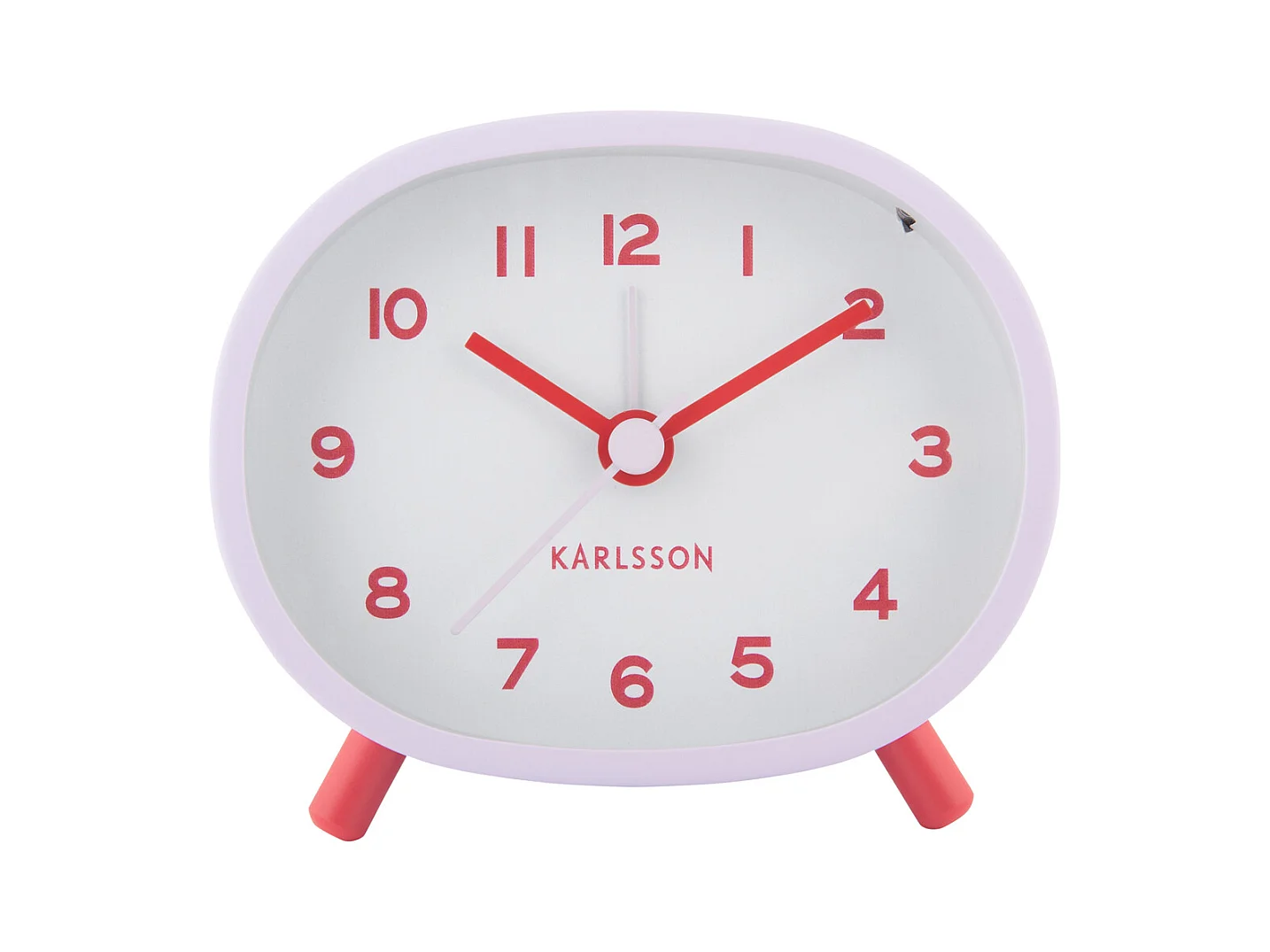 Réveil Cheeky Oval - Violet doux