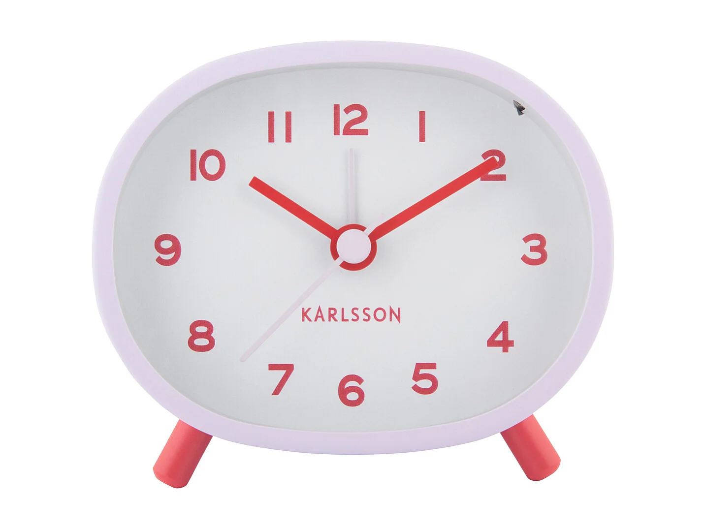 Réveil Cheeky Oval - Violet doux