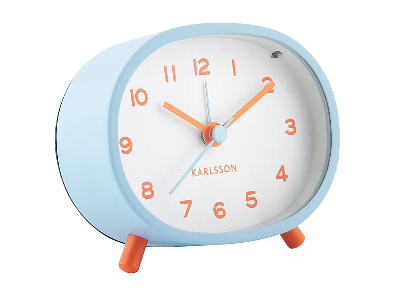 Wecker Cheeky Oval - Zartes Blau