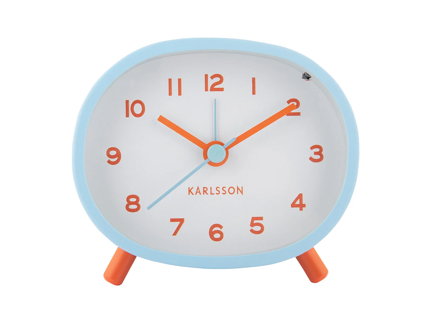 Réveil Cheeky Oval - Bleu doux