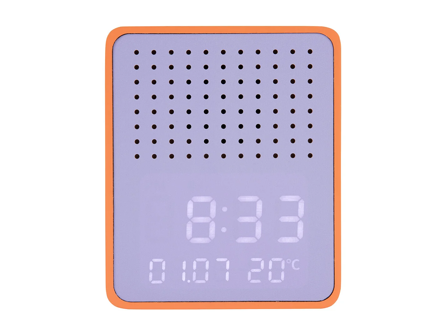 Réveil Funky Vibes Bluetooth Speaker - Orange vif et violet