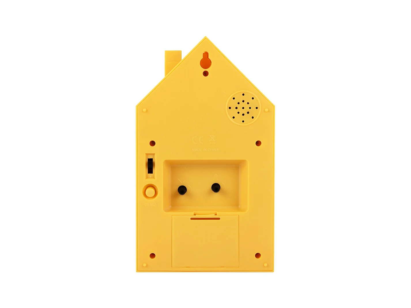 Réveil coucou moderne - Jaune vif