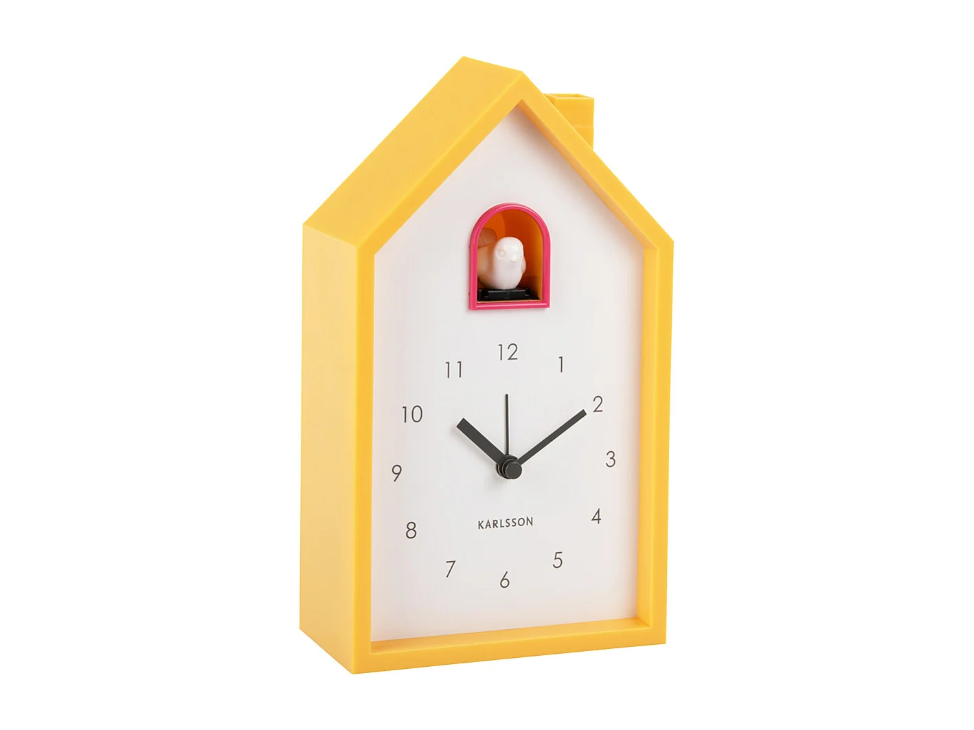 Wekker Modern Cuckoo - Heldergeel