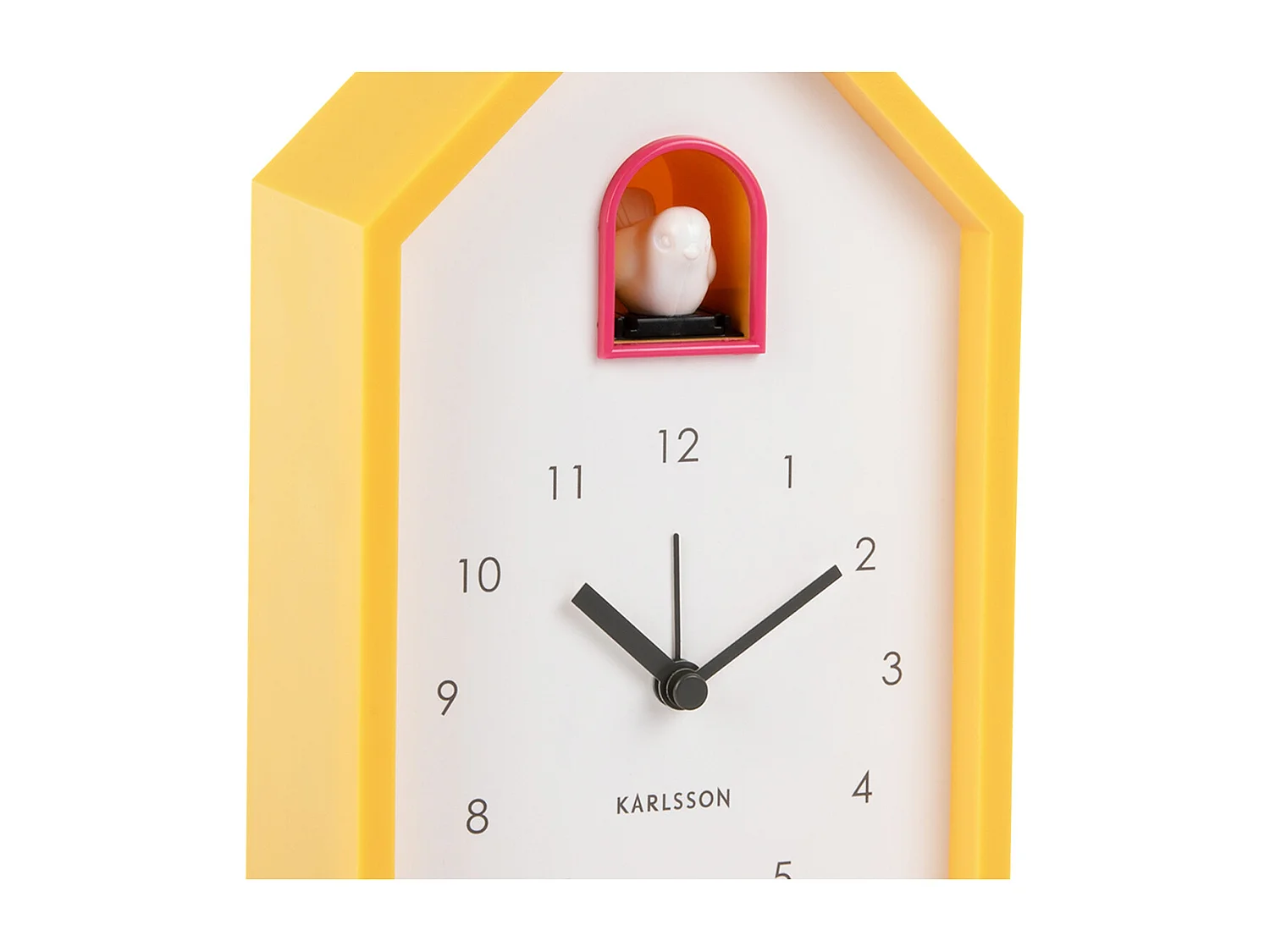 Wekker Modern Cuckoo - Heldergeel