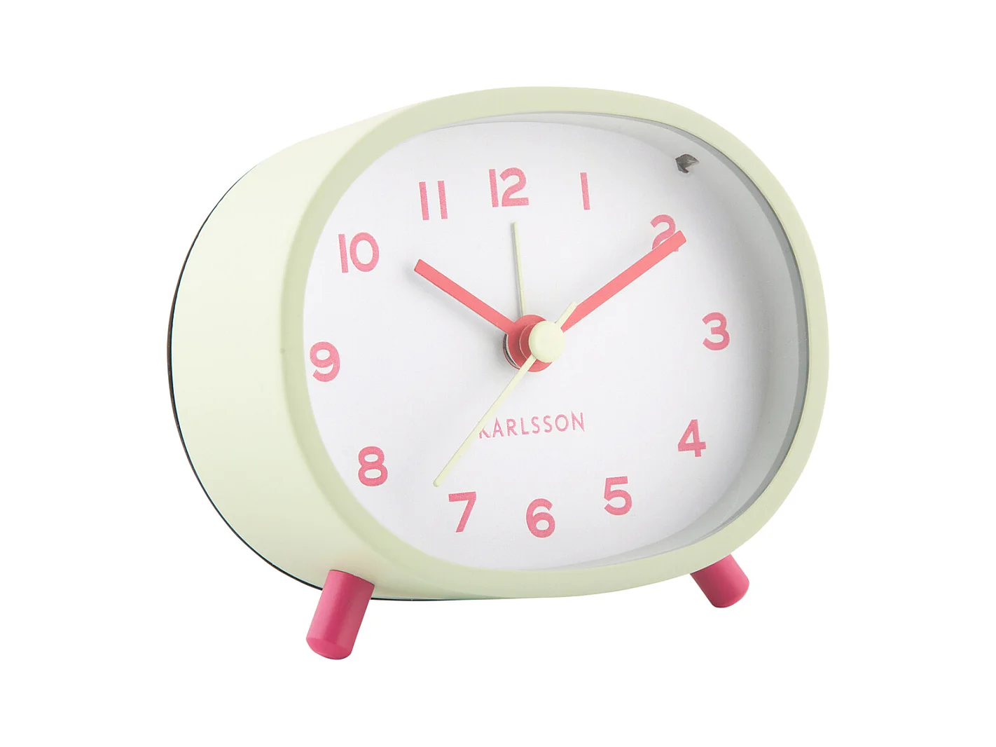 Réveil Cheeky Oval - Vert tendre