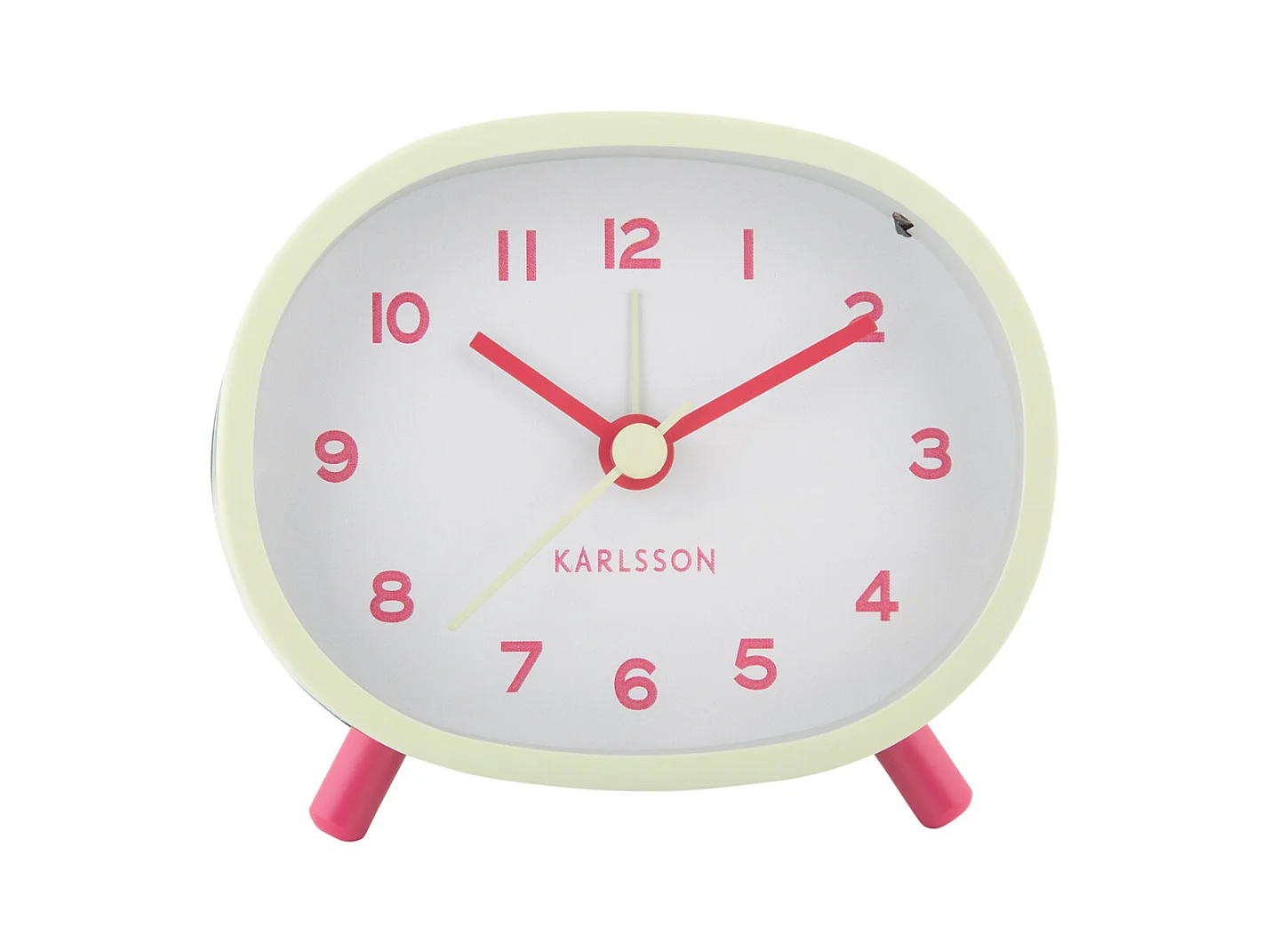 Réveil Cheeky Oval - Vert tendre