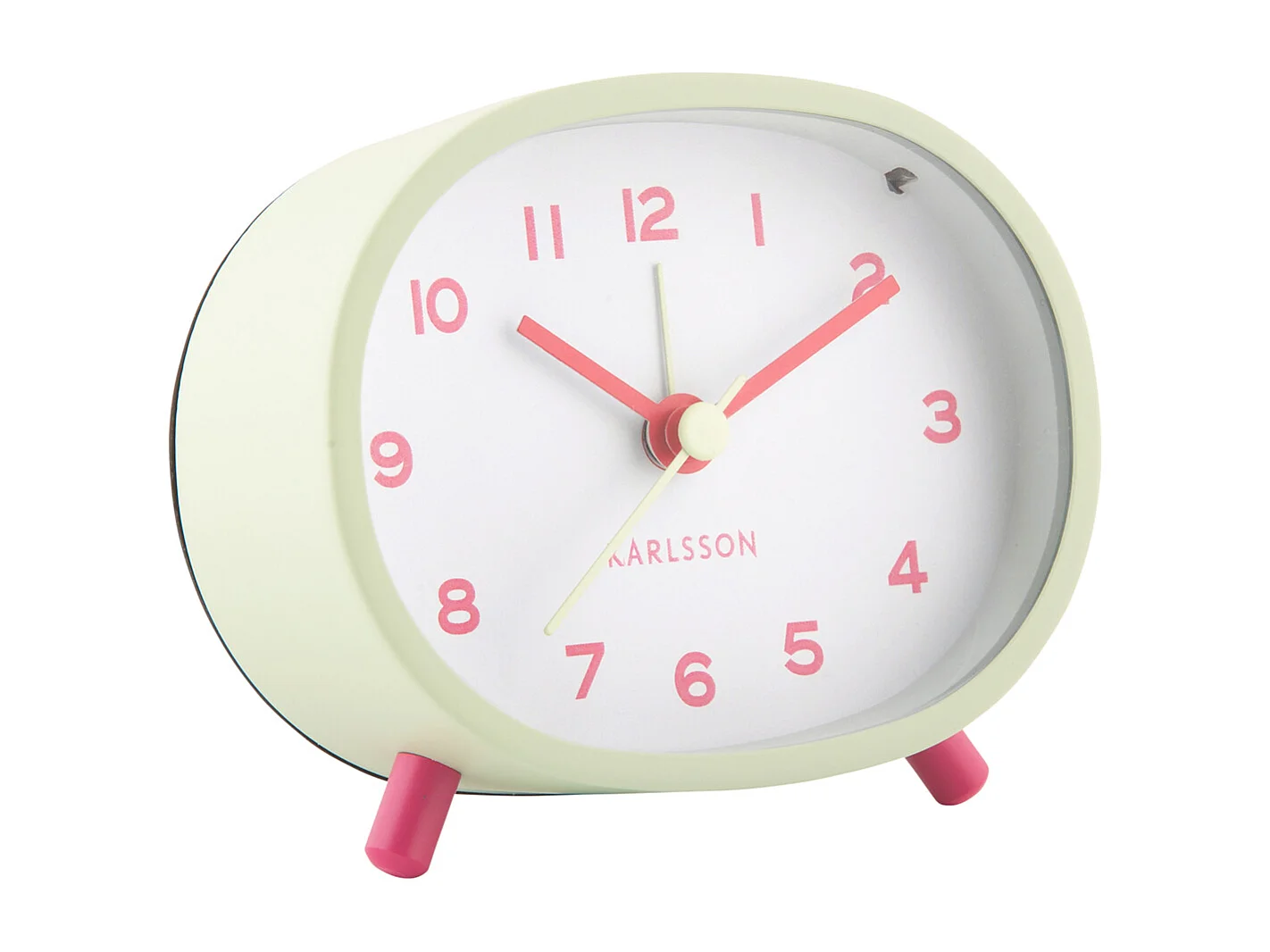 Réveil Cheeky Oval - Vert tendre