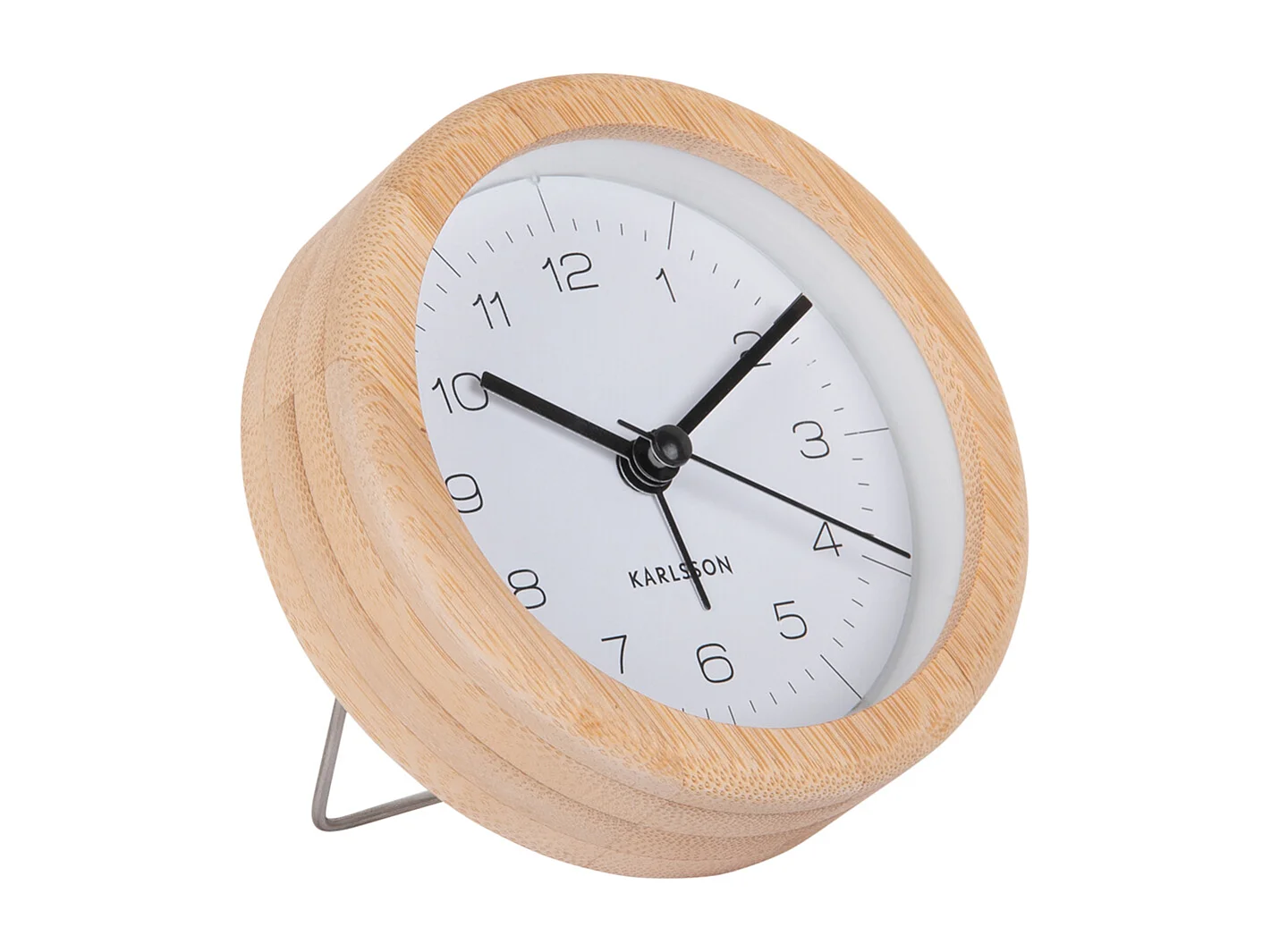 Réveil rond soigné - Blanc