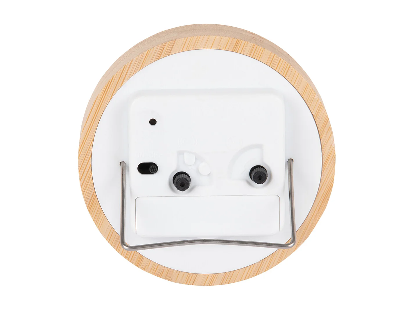 Réveil rond soigné - Blanc