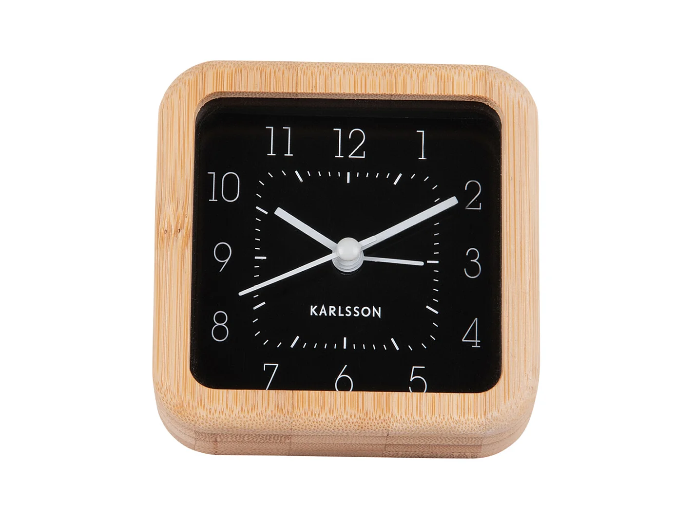 Réveil carré soigné - Noir