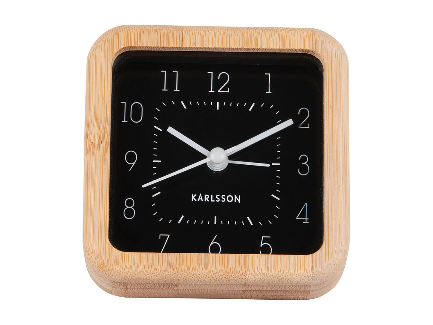 Réveil carré soigné - Noir