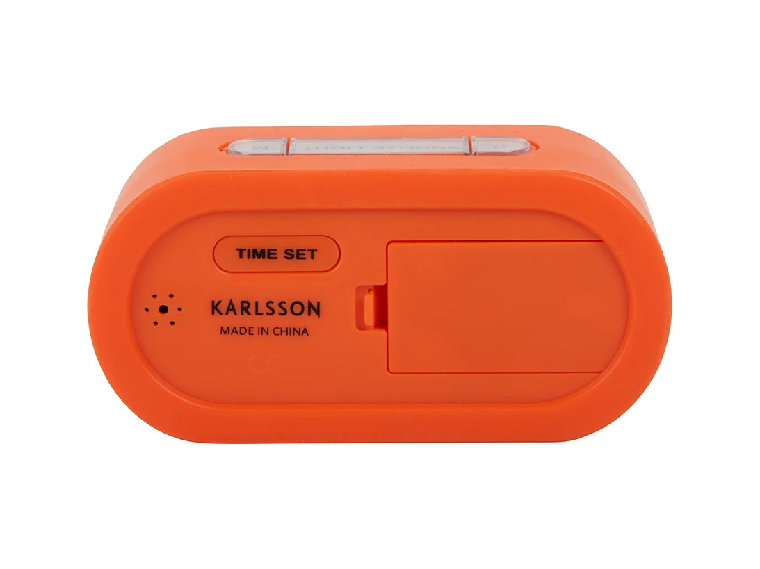 Réveil en gomme - Orange vif