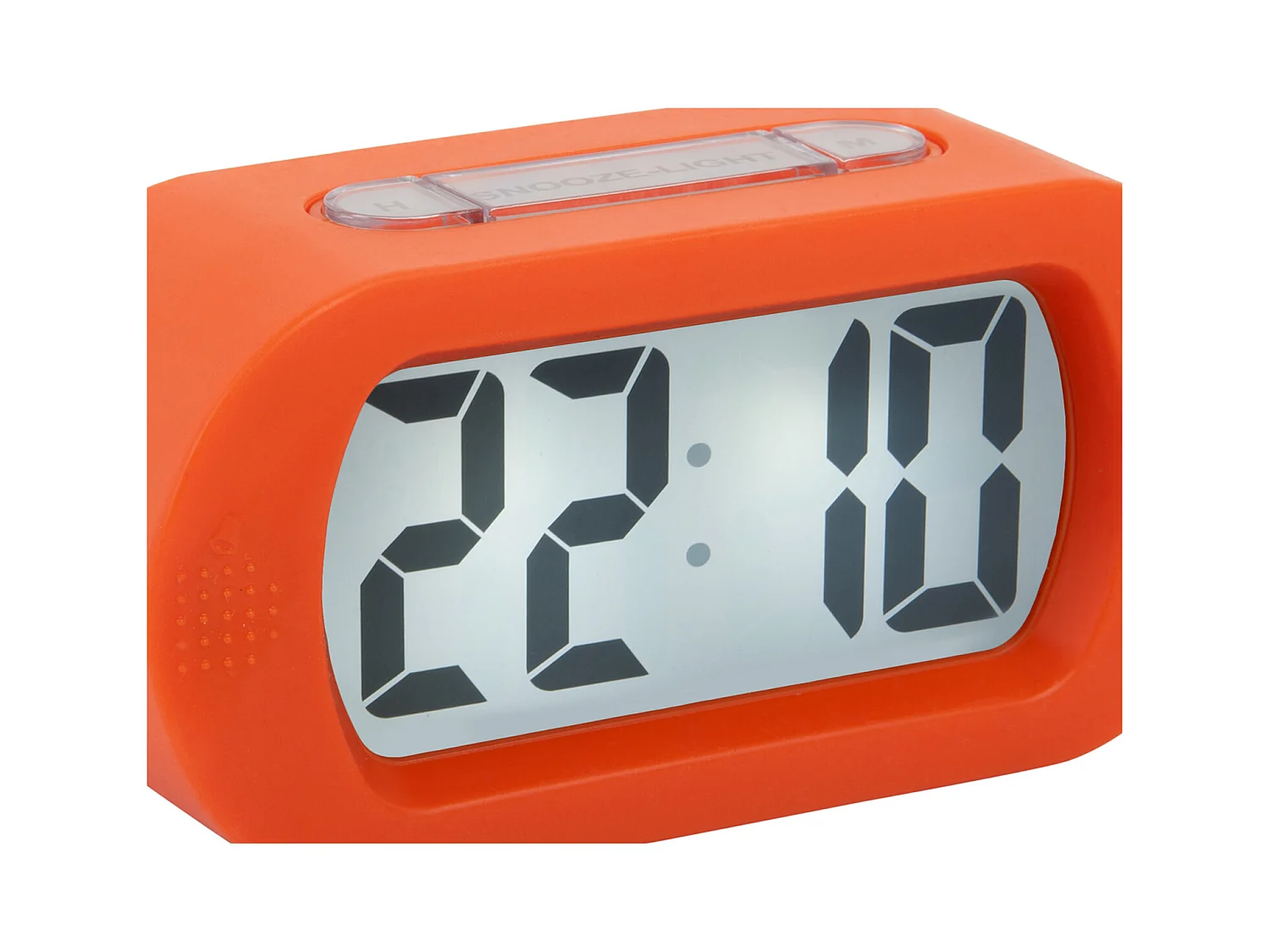 Réveil en gomme - Orange vif