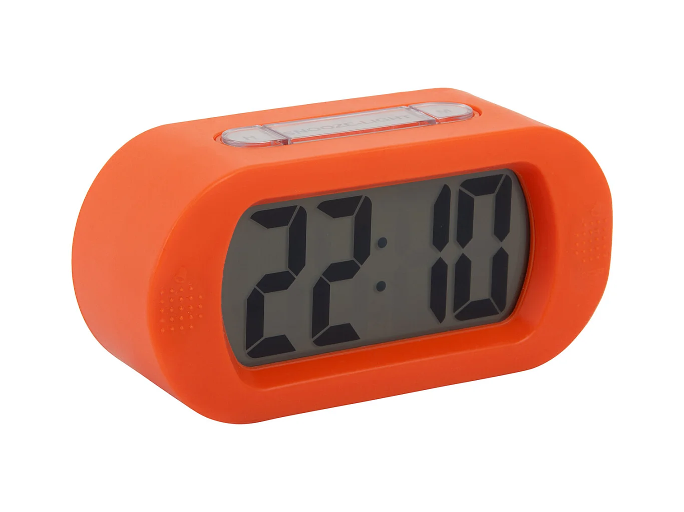 Réveil en gomme - Orange vif